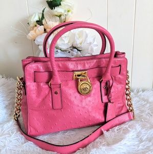 Michael Kors Hamilton Ostrich leather